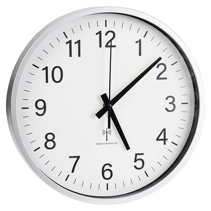 Reloj de pared Radio control (Diámetro: 30 cm, Oro, Clásico) | BAUHAUS