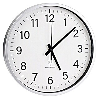 Reloj de pared Radio control (Diámetro: 30 cm, Oro, Clásico)