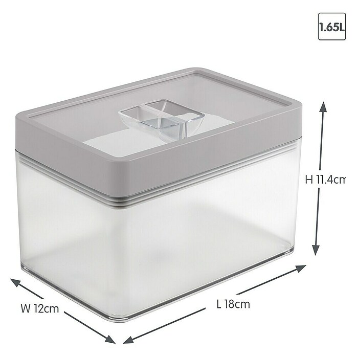 Sunware Sigma home Vorratsdose (L x B x H: 18 x 12 x 11,4 cm, Transparent, Kunststoff) | BAUHAUS