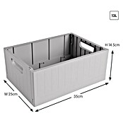 Sunware Sigma home Klapkrat (l x b x h: 35 x 25 x 14,5 cm, Grijs) | BAUHAUS