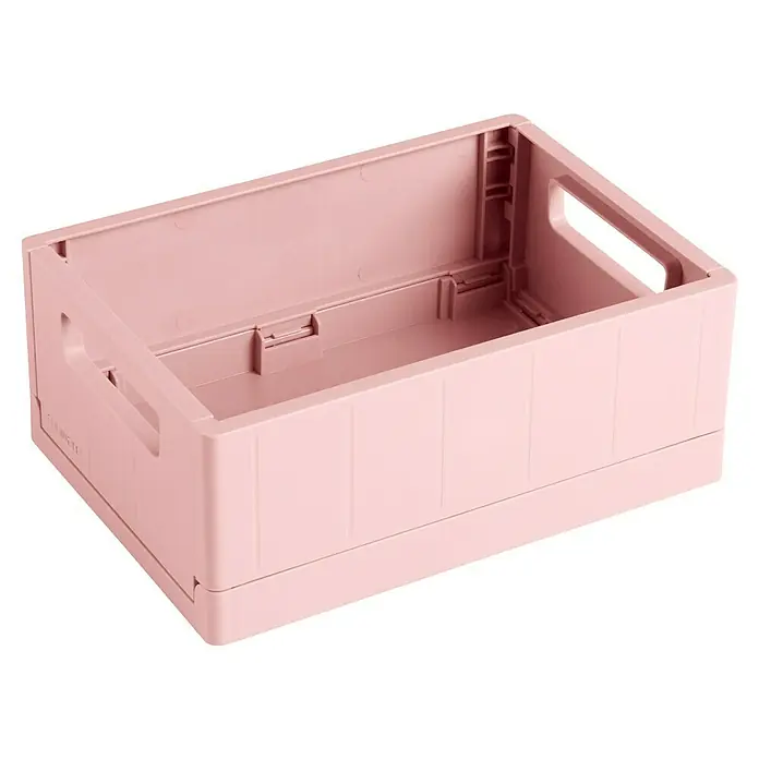 Sunware Sigma home Klappbox - L x B x H: 17,5 x 12,5 x 7 cm, Rosa - Rosa Kunststoff-Faltbox, ideal für Ordnung und platzsparende Aufbewahrung im Haushalt. Praktisch und vielseitig einsetzbar.