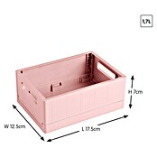 Sunware Sigma home Klapkrat (l x b x h: 17,5 x 12,5 x 7 cm, Roze) | BAUHAUS