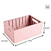 Sunware Sigma home Klapkrat (l x b x h: 25 x 17,5 x 10,5 cm, Roze) | BAUHAUS