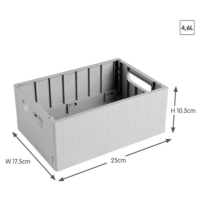 Sunware Sigma home Klapkrat (l x b x h: 25 x 17,5 x 10,5 cm, Grijs) | BAUHAUS