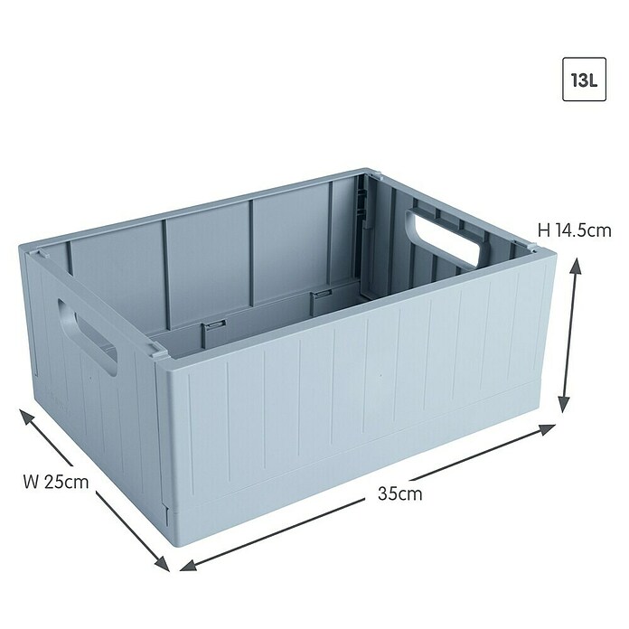 Sunware Sigma home Klapkrat (l x b x h: 35 x 25 x 14,5 cm, Blauw) | BAUHAUS