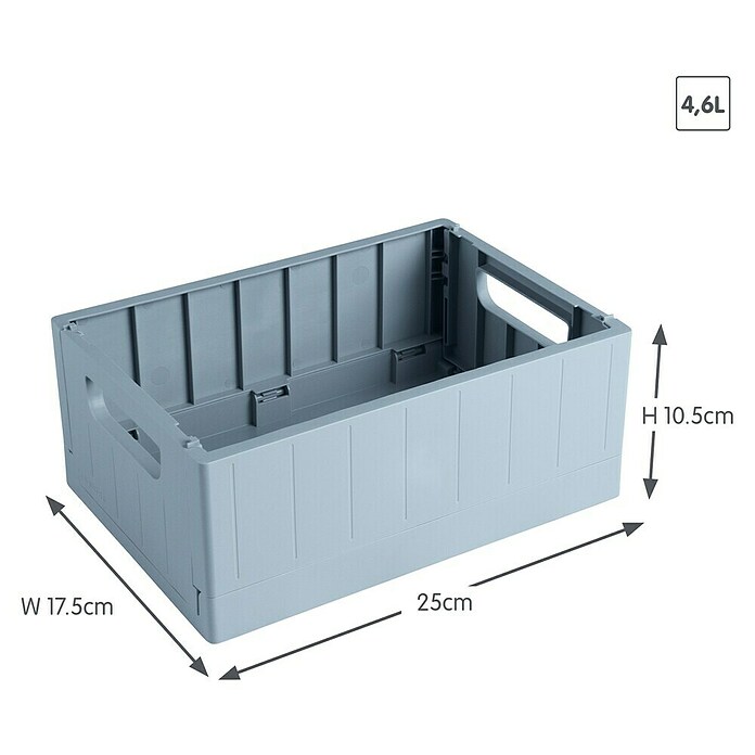 Sunware Sigma home Klapkrat (l x b x h: 25 x 17,5 x 10,5 cm, Blauw) | BAUHAUS