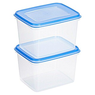 Sunware Gefrierdose Club Cuisine (1,9 l, L x B x H: 17,5 x 14 x 11,4 cm, Farbe Deckel: Blau)