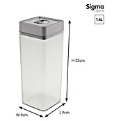 Sunware Sigma home Vorratsdose (L x B x H: 9 x 9 x 23 cm, Transparent, Kunststoff) | BAUHAUS