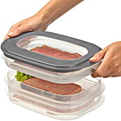 Sunware Frischhaltedose für Fleisch- und Wurstwaren (L x B x H: 17,2 x 17,2 x 10,5 cm, Transparent, Farbe Deckel: Grau) | BAUHAUS