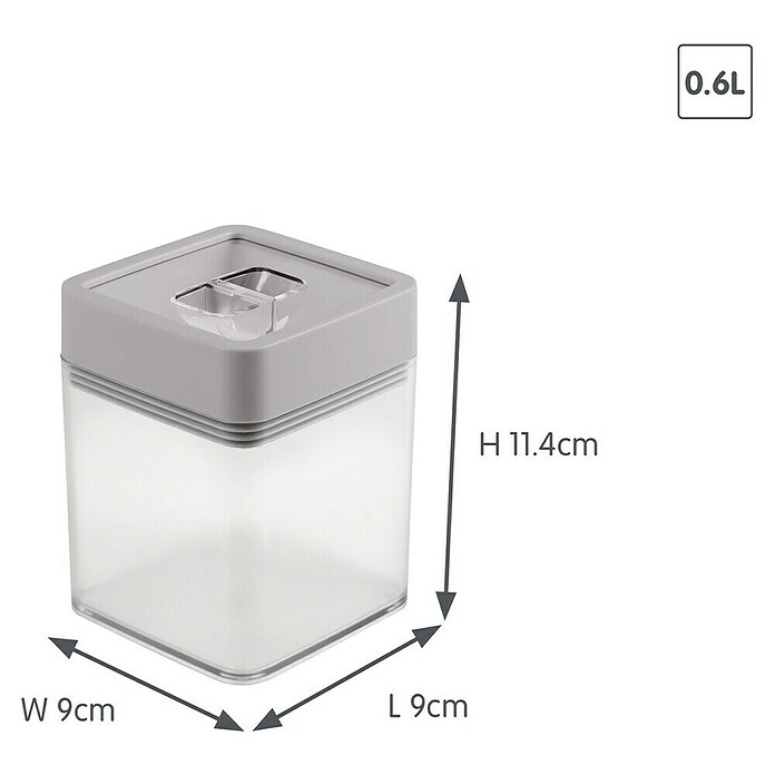 Sunware Sigma home Vorratsdose (L x B x H: 9 x 9 x 11,4 cm, Transparent, Kunststoff) | BAUHAUS