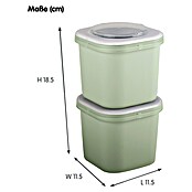 Sunware Sigma home Lunchbox Food to go (L x B x H: 9,3 x 9,3 x 16,7 cm, Farbe: Grün) | BAUHAUS