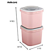 Sunware Sigma home Lunchbox Food to go (L x B x H: 9,3 x 9,3 x 16,7 cm, Farbe: Rosa) | BAUHAUS