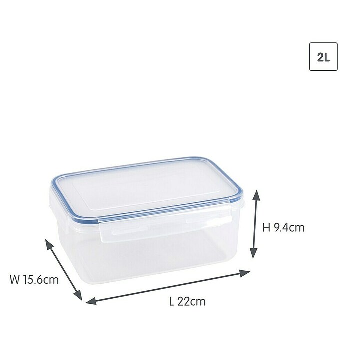Sunware Frischhaltedose Basic (L x B x H: 22 x 15,6 x 9,4 cm, Transpatent) | BAUHAUS