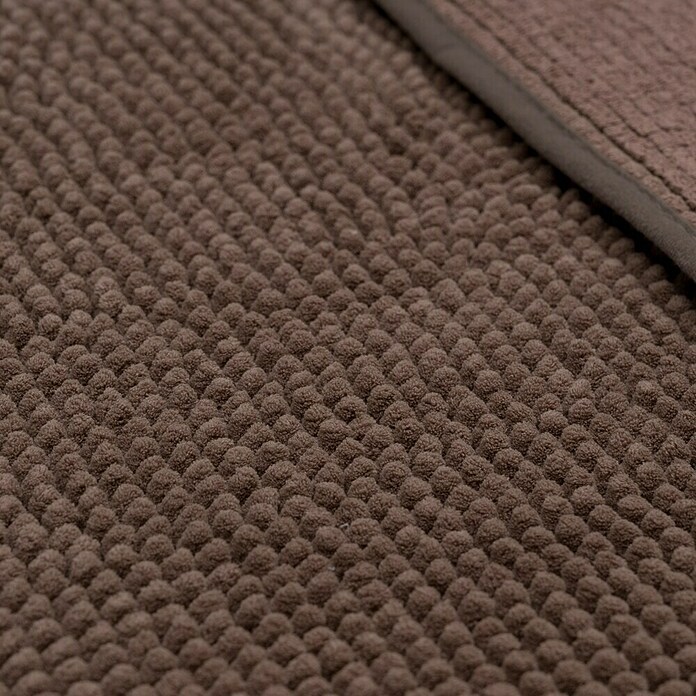 Camargue Badteppich Zottel (50 x 80 cm, Braun, 100% Polyester)