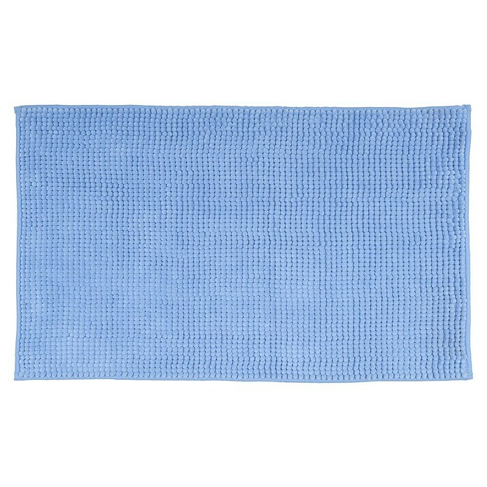 Camargue Badteppich Zottel (50 x 80 cm, Blau, 100% Polyester)