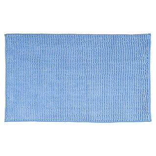 Camargue Badteppich Zottel (50 x 80 cm, Blau, 100% Polyester)