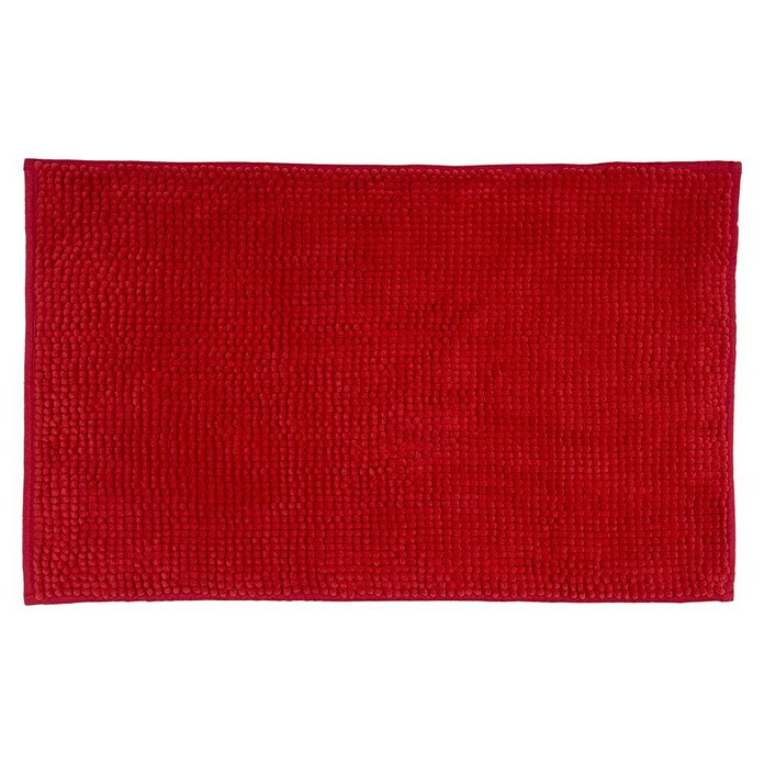 Camargue Badteppich Zottel (50 x 80 cm, Rot, 100% Polyester)