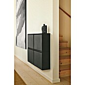 Schuhregal (L x B x H: 18,5 x 45,3 x 36 cm, Schwarz) | BAUHAUS