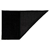 Camargue Badteppich Zottel (50 x 80 cm, Schwarz, 100% Polyester)