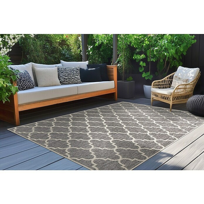 Outdoor-Teppich Casa (Silber, 150 x 80 cm, 100 % Polypropylen) | BAUHAUS