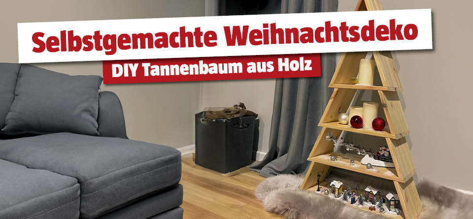 DIY Tannenbaum aus Holz