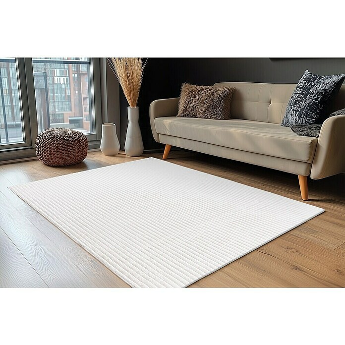 Hochflorteppich Plush (Ivory, 230 x 160 cm, 100 % Polyester) | BAUHAUS