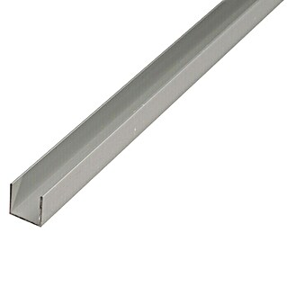 Stabilit Perfil en U (L x An x Al: 2.000 x 20 x 10 mm, Aluminio, Anodizado)
