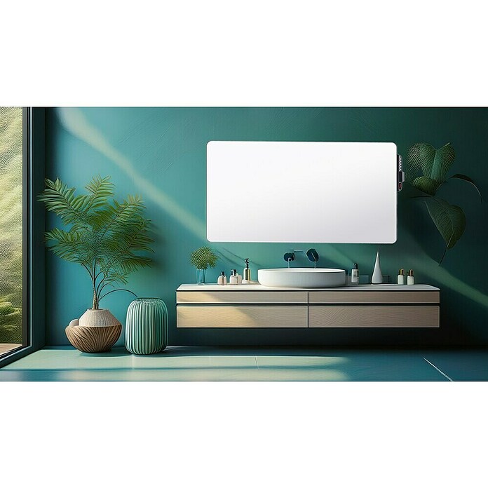 Infracrvena grijaća ploča IMH 600 Mirror  (D x Š x V: 1.000 x 65 x 550 mm, 600 W, Bijele boje) | BAUHAUS