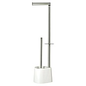 Venus Conjunto de escobillero y portarrollos Tango (Blanco/Cromo, Altura: 65,5 cm, Metal) | BAUHAUS