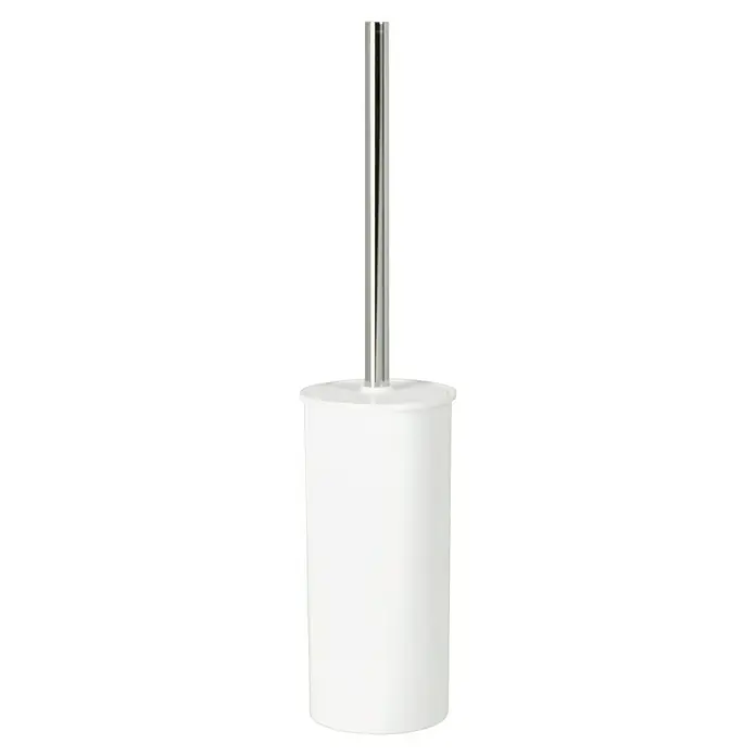 Keuco Collection Moll WC-Bürstengarnitur - Kunststoff, Weiß - Elegante Toilettenbürste mit weißem Behälter und glänzendem Griff. Ideal für jedes moderne Badezimmer.\n