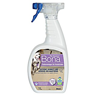 Bona Pet System Reinigungsmittel Tiefenreiniger für Holzböden (1 l, Flasche mit Sprühkopf)