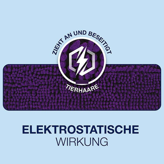 Bona Pet System Ersatz-Bezug Mikrofaser Sweeping Pad (Mikrofaser, Passend für: Bona Flachwischer Premium Teleskopmopp, Lila) | BAUHAUS