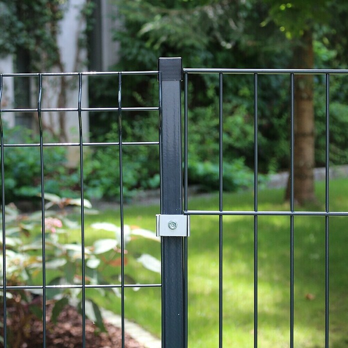 H+S Zauntechnik Zaunelement Terra (L x B x H: 40 x 40 x 1 750 mm, Anthrazit, 1 Stk.) | BAUHAUS