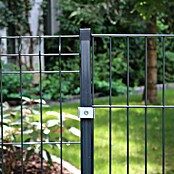 H+S Zauntechnik Zaunelement Terra (L x B x H: 40 x 40 x 1 750 mm, Anthrazit, 1 Stk.) | BAUHAUS