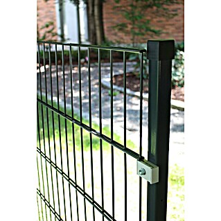 H+S Zauntechnik Zaunelement Terra (L x B x H: 30 x 30 x 1 750 mm, Moosgrün, 1 Stk.)