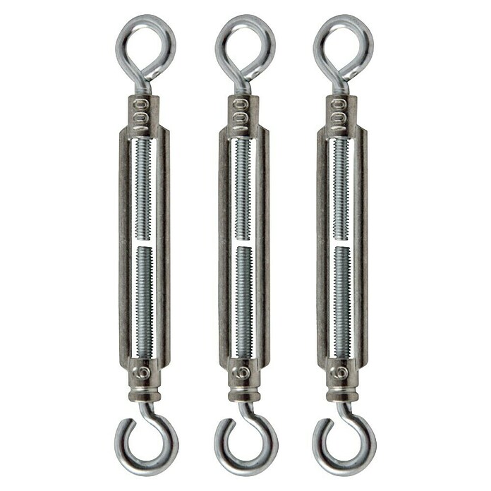 H+S Zauntechnik Spannschloss M6 (Länge: 100 mm, Stahl, 3 Stk.) | BAUHAUS