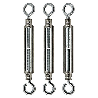 H+S Zauntechnik Spannschloss M6 (Länge: 100 mm, Stahl, 3 Stk.)