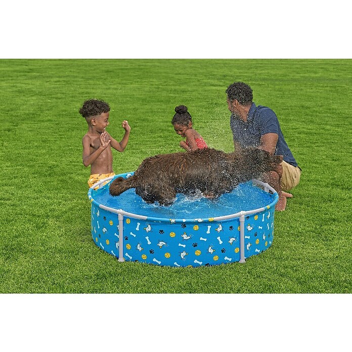 Bestway Frame-Pool Pfote für Haustiere (Ø x H: 122 cm x 30,5 mm, Blau, 292 l) | BAUHAUS