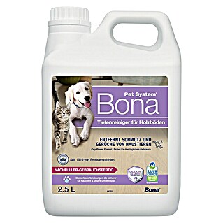 Bona Pet System Reinigungsmittel Tiefenreiniger für Holzböden (2,5 l, Kanister)
