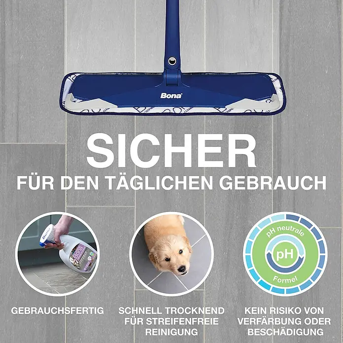 Bona Pet System Reinigungsmittel Tiefenreiniger für Hartböden - 1 l, Flasche mit Sprühkopf - Bona Reinigungsmittel für den täglichen Gebrauch: Sicher, gebrauchsfertig, schnell trocknend und ohne Risiko von Verfärbungen.