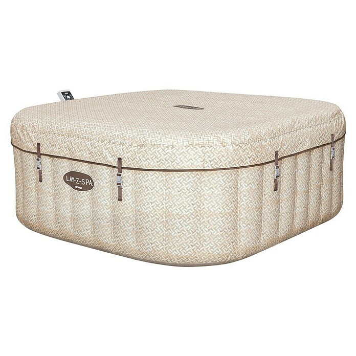 Bestway Lay-Z-Spa Mobil-Whirlpool Rome Air Jet (L x B x H: 180 x 180 x 71 cm, Beige, 840 l) | BAUHAUS