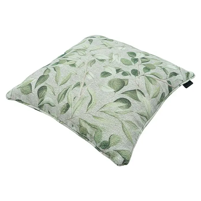 Madison Outdoor-Kissen - 50 x 50 cm, Diez, Baumwoll-Polyester-Mischgewebe - Dekokissen mit Eukalyptus-Muster, quadratisch und stilvoll. Das Zierkissen sorgt für einen Hauch von Natur in jedem Wohnraum und bietet Komfort.