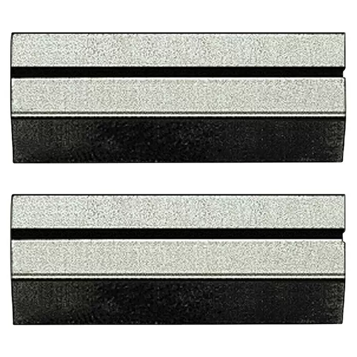 Lienbacher Reduzierhülse - Metall, 2 Stk. - Zwei rechteckige grau-schwarze Schleifblöcke.