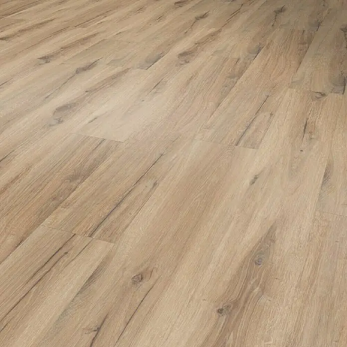 Gerflor Vinylbodenmuster Rigid Acoustic Paloma Honey - 250 x 229 x 5,4 mm, Paloma Honey - Nahaufnahme von hellem Laminatboden mit Holzmaserung, ideal für moderne Innenräume und Renovierungen.
