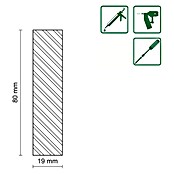 FLACHLEISTE LAERCHE ROH 18,7X79,7mm 100cm