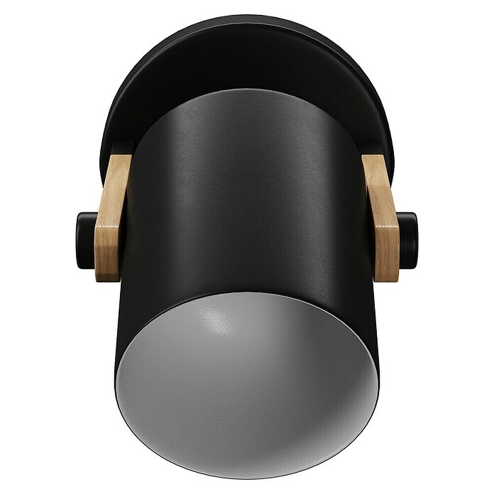Eglo Hornwood Aplique de pared redondo (28 W, Negro/Crema, E27) | BAUHAUS