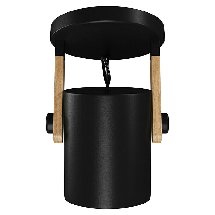 Eglo Hornwood Aplique de pared redondo (28 W, Negro/Crema, E27) | BAUHAUS