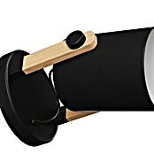Eglo Hornwood Aplique de pared redondo (28 W, Negro/Crema, E27) | BAUHAUS