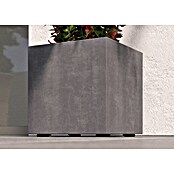 Deroma Millennium Pflanzkasten (Außenmaß (L x B x H): 39 x 39 x 39 cm, Kunststoff, Ashgrey) | BAUHAUS