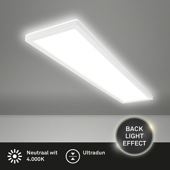 Led paneel met backlight Wit (l x b x h: 980 x 200 x 30 mm, Neutraal wit) | BAUHAUS